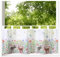 heimtexland ® Scheibengardine Blumen Gardine Digitaldruck HxB 45x120 Fensterdekoration Oekotex Bistrogardine Wald Typ789 Hirsch Bunt