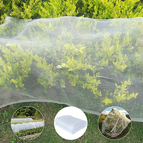 JIALWEN Insektenschutznetz für den Garten 3 x 10m Feinmaschige Pflanzenschutznetz, Gartennetz Gemüsenetz vor Insekten Vögel Mücke für Gemüse, Obst, Blumen, Pflanzenschutz