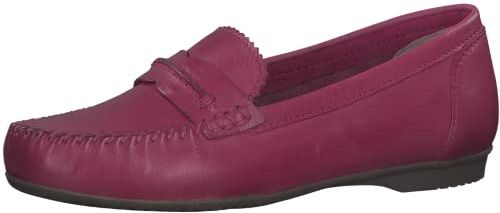 MARCO TOZZI Damen Mokassins aus Leder Elegant, Rosa (Pink), 39 EU