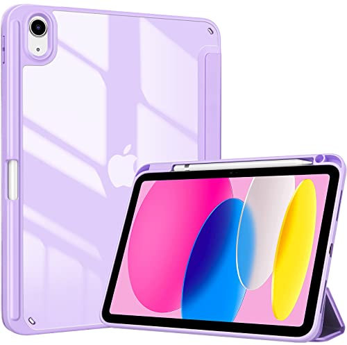 ProCase Cover iPad 11 Generazione A16 11 Pollici 2025/iPad 10 Generazione 10,9 Pollici 2022,Custodia con Portapenna Auto Sonno/Veglia -Viola