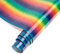Plotterfolie Textil, Regenbogen Glitzer Streifen Flexfolie Wärmeübertragung Vinyl 150 x 25cm Film Textile Kompatibel für Cricut Cameo für DIY Bügels T-Shirt Stoffe
