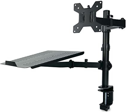 Doppel-Monitorständer, Arm für Monitor, Laptop, Computer, Notebook, MacBook, Verstellbarer Ständer, HDWR SolidHand-LM01