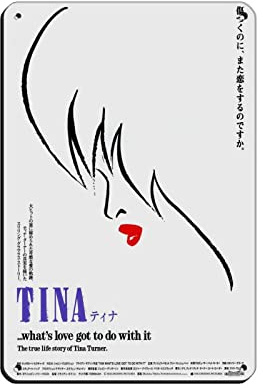 Tina Turner Cover Poster (11) Tin Sign Vintage Metal Pub Club Cafe Bar Home Wall Art Decoration Poster Retro 8x12inch(20x30cm)