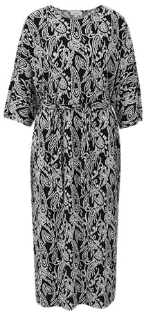 s.Oliver Midi-Kleid mit Plisseefalten
