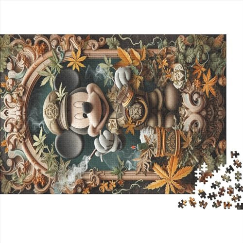 Adult Impossible Puzzles Mickey Mouse 1000 Piece Jigsaw Puzzles Wooden Jigsaw Puzzle Gifts For Children And Adults 1000pcs (75x50cm)