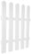HANABASS 1 Pc White Plastic Courtyard Fence Picket Edging Lawn Border Garden Edge Display Landscape Barrier