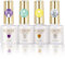 ROSALIND UV Nagellack Base und Top Coat Set,4 Stück Gel Nagellack Unterlack und Überlack Mit Primer Glitzer Top Coat,Soak-Off UV LED Nageldesign Maniküre Set