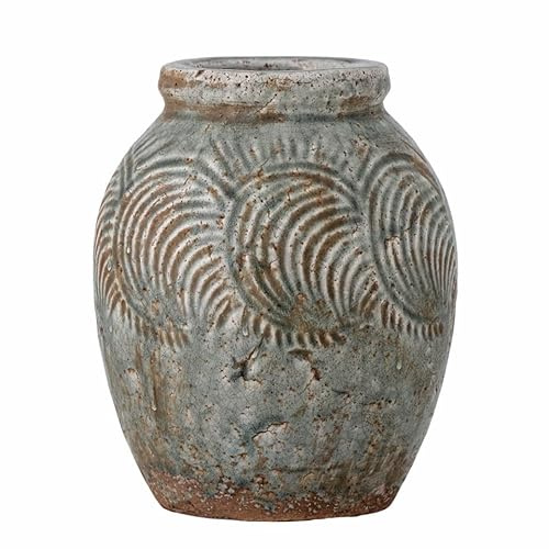 Damian Deko-Vase, Grün, Terrakotta