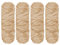 YINVA Chenille Wolle zum Häkeln 400g(4pcs×100g) Chenille Wolle Flauschige Wolle Velvet Weiche Plüschwolle Häkelwolle für Anfänger Dicke Wolle Zum Stricken-Beige Kamel