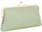 Royal Bagger RFID Kiss Lock Wallet, solide Farbe Multi-Card Slots Karteninhaber, echtes Leder Clutch Purses für Frauen 1468 (Frisches Grün)