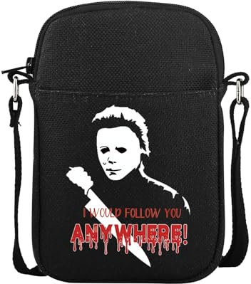 AKTAP Michael Myers Merchandise Halloween Killers Mini Crossbody Bag Horror Movie Lover Gifts for Michael Myers Fans