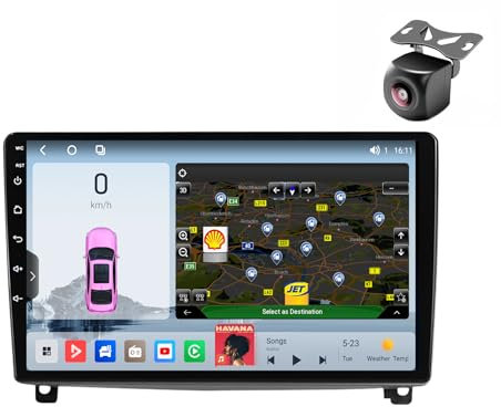 Android 14 Car Radio para Peugeot 407 CC SW 407CC 2004 2005 2006-2011 2 DIN de Coche NAVEGACIÓN con Pantalla Táctil 9 Pulgadas Reproductor Multimedia Autoradio FM SWC Carplay (M500S 8core 4+64G)