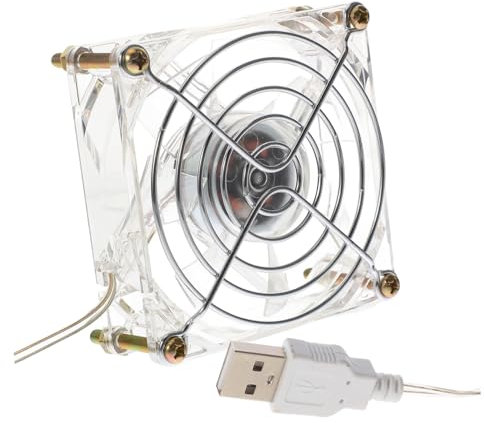 Sosoport Summer : Plug-in Pet Fan Dazzling Cooling Fan for Hamster Dogs and Cats