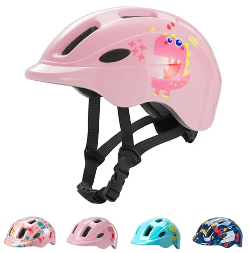 Favoto Kinderhelm Leicht Fahrradhelm Jungen - Jungen Mädchen Radhelm Kleinkind Baby Verstellbar Stoßfest Belüftet für Fahrrad Skateboard Scooter