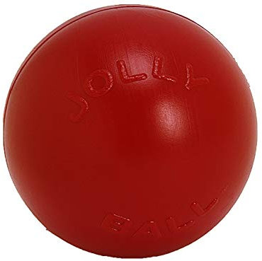 Jolly Pets JOLL070F Hundespielzeug Ball Push-n-Play, 25 cm, rot