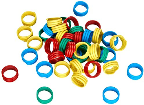 Kerbl Spiralring 16mm, Kunststoff, farblich gemischt, 100St./Pack, 72316