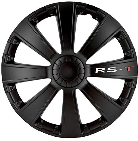 AUTO-STYLE Satz Radzierblenden RS-T 15-Zoll Schwarz