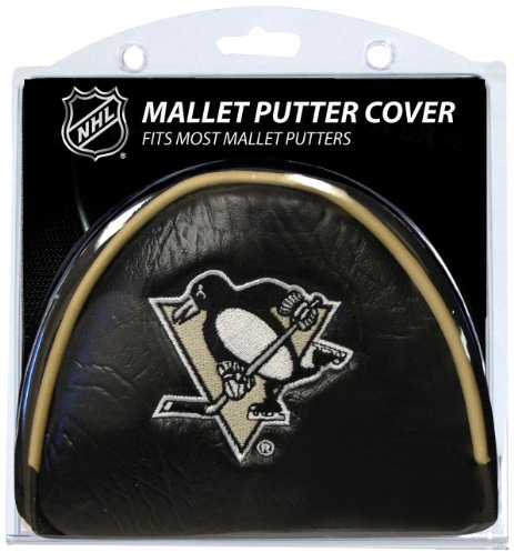 Team Golf NHL Pittsburgh Penguins Golf Mallet Putter Cover Golf Club Mallet Putter Headcover, Fits Most Mallet Putters, Scotty Cameron, Daddy Long Legs, Taylormade, Odyssey, Titleist, Ping, Callaway