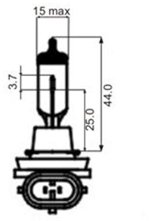H8 Halogen Autolampe 12V/35W WHITE