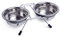 Petface Stainless Steel Double Diner Raised Bowl, 800 ml