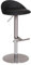 FineBuy Barhocker Edelstahl höhenverstellbare Sitzhöhe 54-79 cm, Design Barstuhl mit Rückenlehne, Bistrohocker Barsitz Gepolstert, Thekenhocker 360° Drehbar, Tresenstuhl Modern