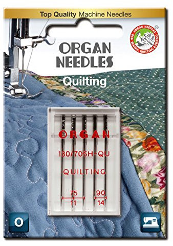 Organ Needles 5430000BL Maschinennadeln, Silber, 75/90 Größe, 5