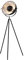 invicta INTERIOR Moderne Design Stehlampe STUDIO schwarz Blattsilber Optik 145cm Stehleuchte Lampe