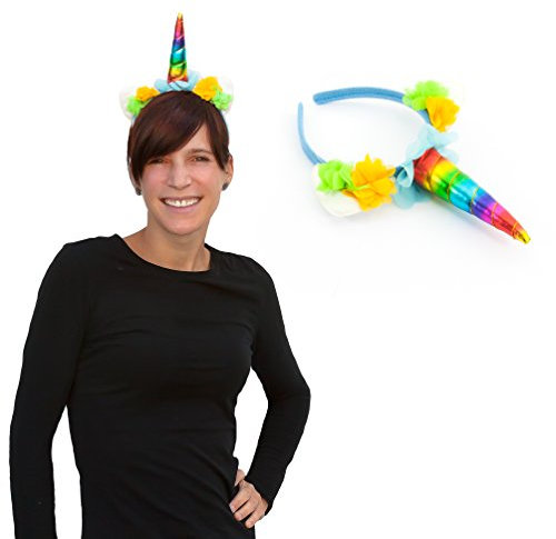 Oblique Unique® Einhorn Haarreifen Unicorn Haarreif - Model wählbar (Regenbogen)