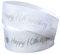 Happy 60th Diamond Wedding Anniversary 2m x 22mm Ribbon for Cake Decoration & Present Gift Wrap - Ideas for Car Bows, Toppers, Wrapping Bags, Box, Balloon String, Cards
