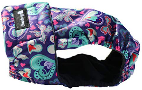 Glenndarcy Weibliche Hundewindeln - Wasserdichtes Stoff (Size Large, Butterflies)