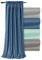 npluseins Verdunkelungsvorhang verdeckte Schlaufen Blickdicht metallic 1462.2064, blau