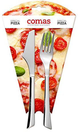 Pair of Napoli Cutlery with Fork and Knife Perfect for Cutting and Tasting Pizza