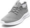 EGMPDA Damen Walkingschuhe Laufschuhe Wanderschuhe Sneaker Sport Trekking Turnschuhe Workout Jogging Outdoor Running Straßenlaufschuhe Freizeit Damen Leichtgewichts Atmungsaktiv Schuhe Grau 37 EU