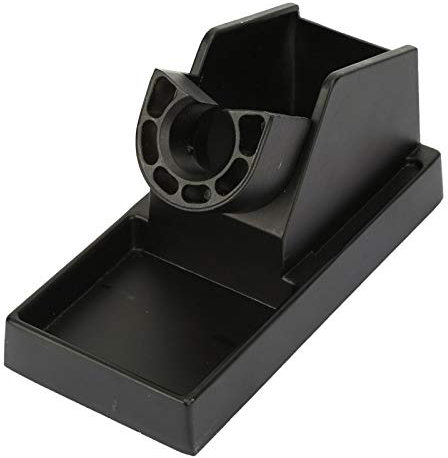 Solder Station, Heat Gun Holder, Aluminum Alloy Black Soldering Iron Station Holder and Support of Great Heat Dissipation