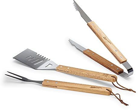 Volkswagen 7E9069607 Grillbesteck Holz Edelstahl Grill Cutlery, Heritage Kollektion