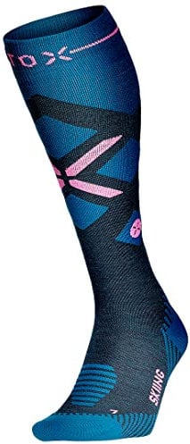 STOX Energy Socks, Skisocken Damen, Kompressionklasse 23-32 mmHg, Skistrümpfe, Kompressionsstrümpfe, Merinowolle, Skifahren, Kompressionssocken, Stützstrümpfe, Keine kalten Füße
