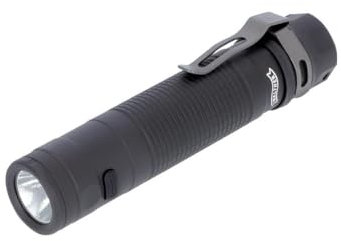 Walther EFC2r Everyday Flashlight C2 Taschenlampe, 1200 Lumen, 4 Leuchtstufen plus Stroboskop und Beacon (Notsignalblitz), Wasserdicht, Akku, Ladekabel, Handschlaufe und Ersatzdichtung
