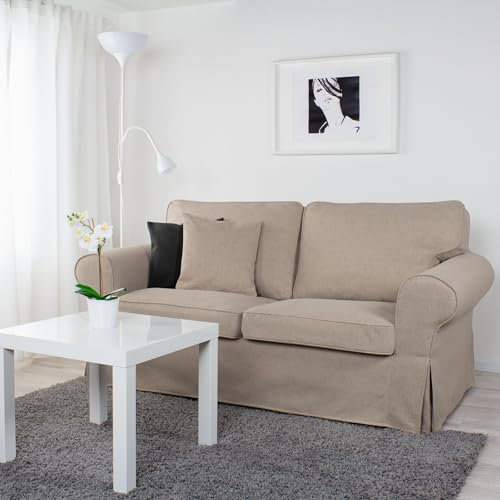 Bezug für EKTORP 2er-Sofa (Schlafsofa altes Modell) (Dark beige A02)