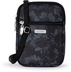 Baggallini Essential Crossbody Bag, Mini Essentiel pour Femme – Porte-Carte RFID intégré – Petit Sac bandoulière remplaçable, Midnight Garden