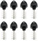 RLECS 8pcs Beer Tap Plug Brush Black 304 Stainless Steel Tap Plug Brush Kit for Beer Faucet Draft Beer Cover Tap Plugs Pack Beer Brush for Most Standard American Draft Beer Faucet 60x20x15mm