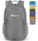 ZOMAKE Ultraleicht Faltbarer Rucksack 28L,Kleiner Rucksäcke Wasserdicht Wanderrucksack Packable Backpack für Damen Herren Outdoor Wandern(Mittelgrau)