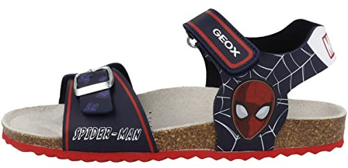 Geox Garçon J Ghita Boy Sandal, Bleu Marine Rouge, 29 EU