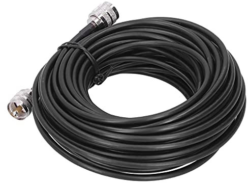 Rankomu UHF-Koaxialkabel, PL259 UHF-Stecker auf Stecker, Koax-Jumper, verlustarmes 50-Ohm-Kabel für AIS-Antenne/VHF-Seeantenne/HAM- und CB-Funk/Antennenanalysator/Dummy-Load/SWR-Messgerät, 15 Meter