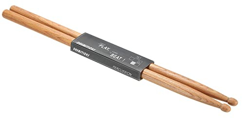 PATIKIL Bois Baguette Tambour Antidérapant Poignée Poignées Baguette Tambour Enveloppe 5A pour Tambourinage Musical Instrument Percussion 1 Paire
