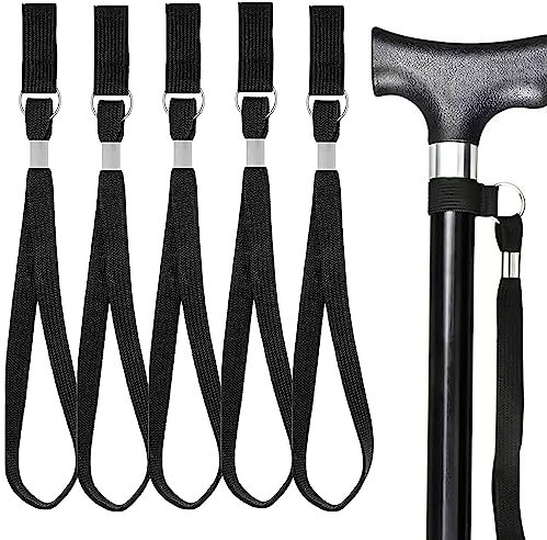 Handgelenkschlaufe für Gehstöcke,5 Pcs Gehstock Handschlaufe Krücken-Handgelenkschlaufe Krücke Handgelenk Riemen Zubehör für Wanderkrücken