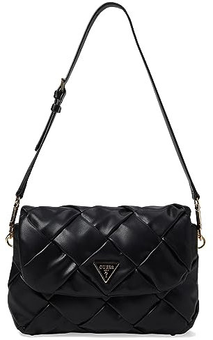 GUESS Damen Schultertasche Zaina Black