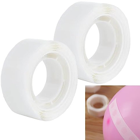 TCPENG® 200 PCS Balloon Glue Dots, Double Sided Adhesive Dots Stickers Glue Points, Removable Balloon Sticky Dots Tape for Birthday Party Wedding Christmas Decorations DIY Scrapbooking Craft