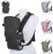 Lorelli Babytrage Tragehilfe Between Bauchtrage verstellbare Gurte ab 4 Monaten, Farbe:black