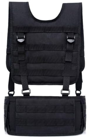 tooloflife Black Multifunctional Outdoor Vest Modular Waistcoat Light-Weight Plate Carrier for Paintball, Hunting, Fishing, Hiking, Camping, Training