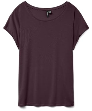 VERO Moda Damen Vmava Plain Ss Top Gajrs Noos T-Shirt
